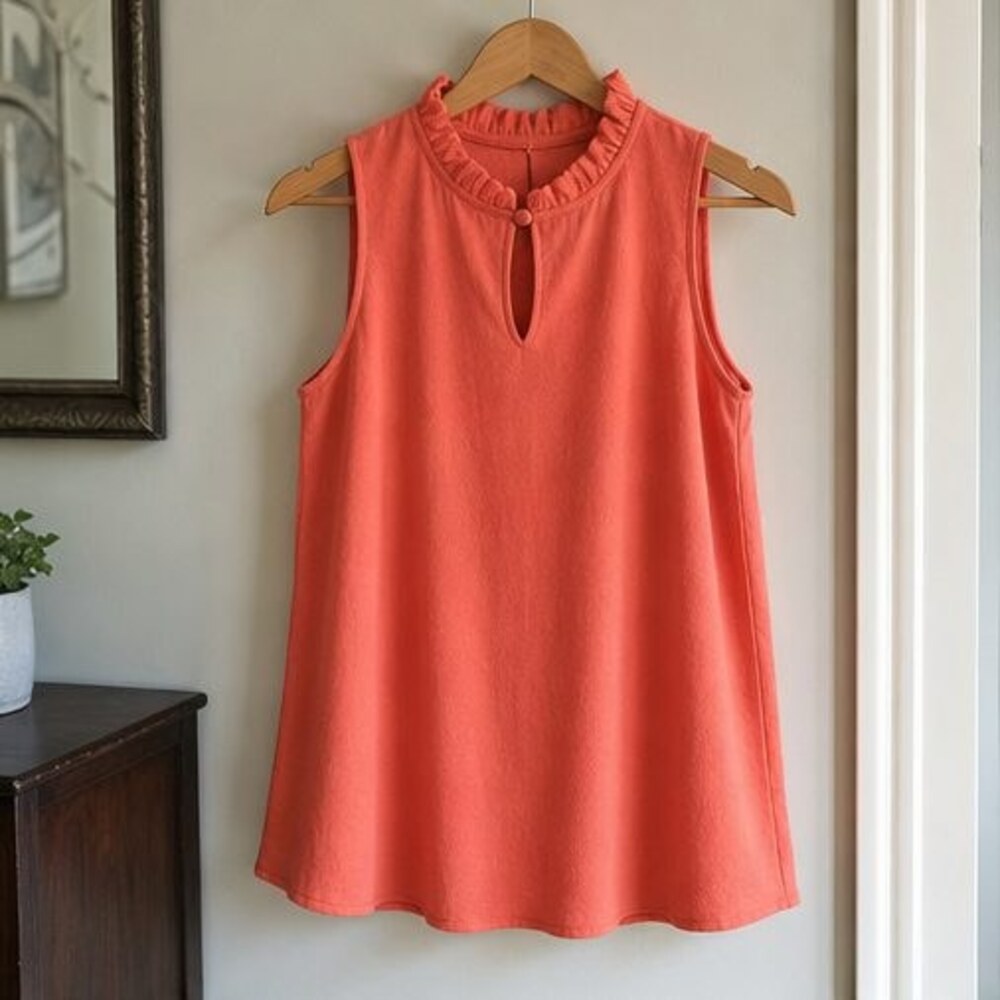 Gray V Neck Top